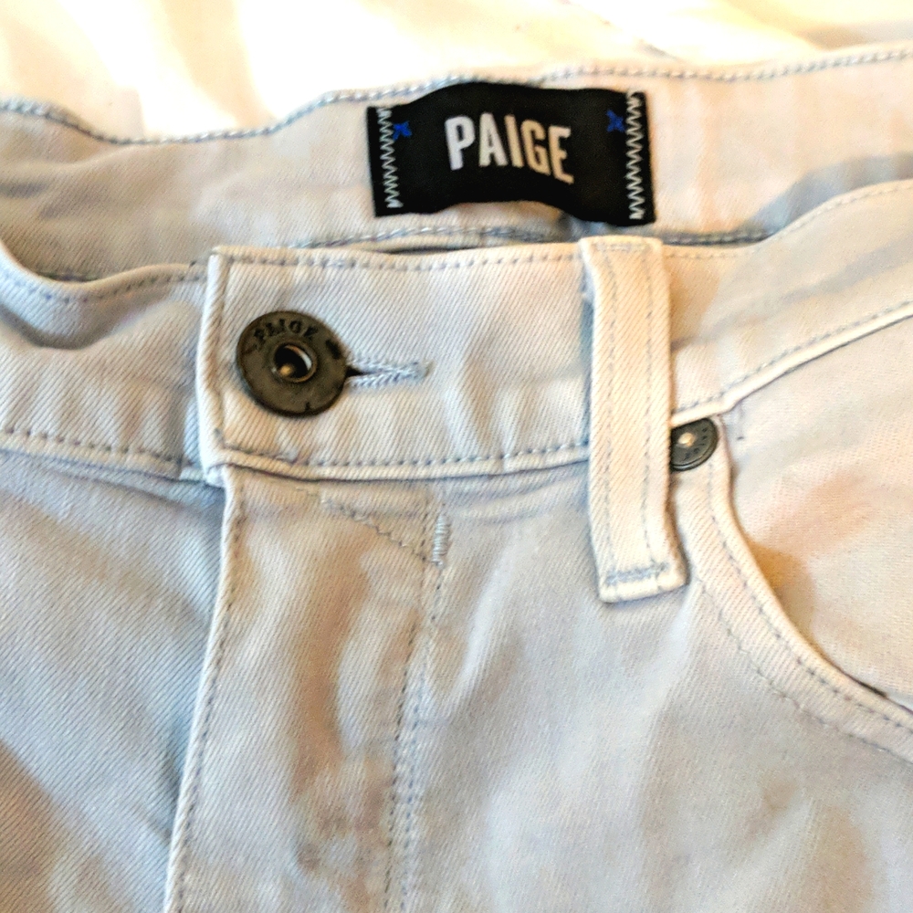 Paige Federal Slim Straight Men's jeans Size 30 Very light blue - Picture 2 of 7